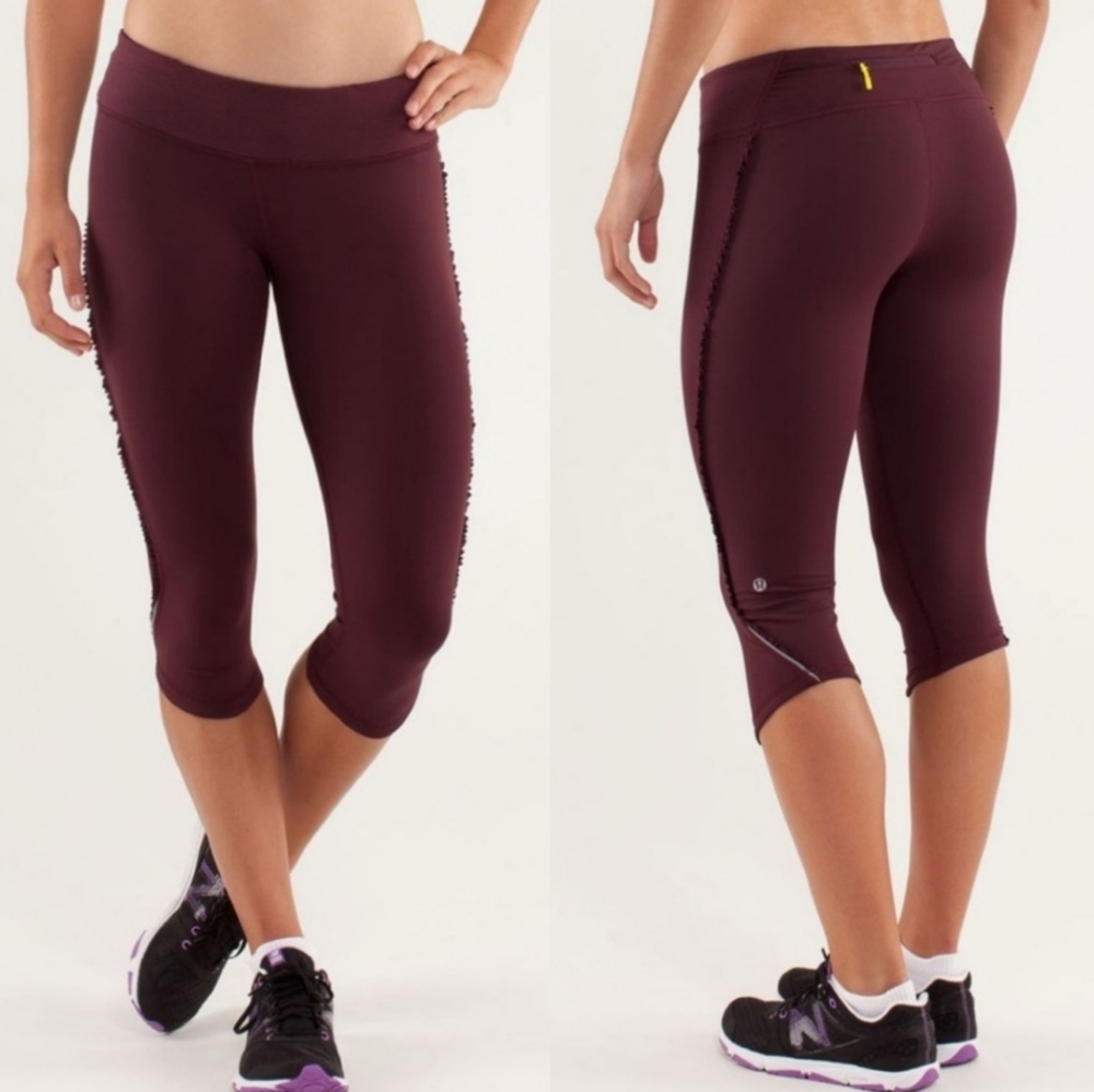 Lululemon Run: Fast And Free Crop Leggings